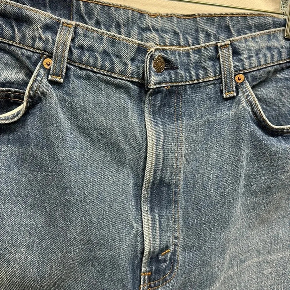 Levis Saddleman Denim Blue Jeans Orange Tab 20517-0217 Vintage USA Size 40 x 32 - Picture 12 of 13